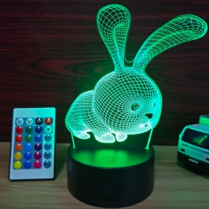 Multicolored LED Night light rabbit-HPGG80482
