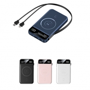 Wireless Power Bank with Built-In Cables-HPGG80773