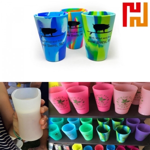 16oz colorful unbreakable silicone cup-HPGG8010