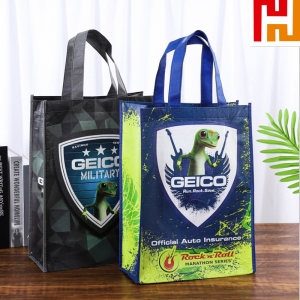 Recycled RPET Laminated Grocery Tote-HPGG8022