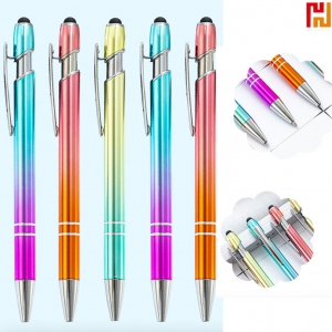 Rainbow Gradient Floating Glitter Ballpoint Pen-HPGG80215