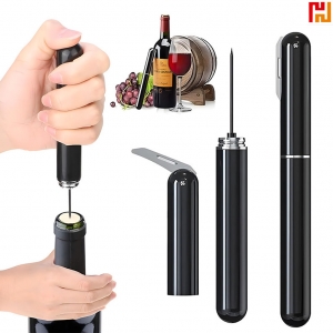 2 in 1 Air Pressure Simple Wine Opener with Foil Cutter-HPGG80228