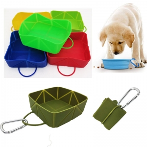 Foldable Silicone Pet Feeder Bowl-HPGG80293