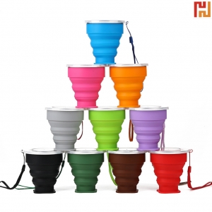 8oz silicone folding cup-HPGG8009