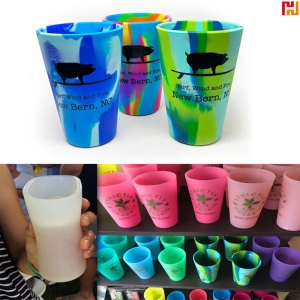 16oz colorful unbreakable silicone cup-HPGG8010