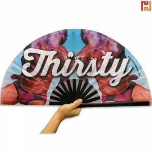 Big size bamboo cloth Kungfu fan-HPGG80299
