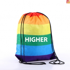 Pride Rainbow Drawstring Backpack Bag-HPGG80376