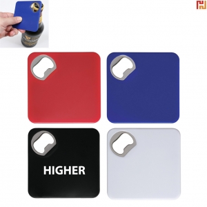 Square Bottle Opener Coaster-HPGG80379