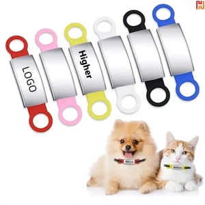 Silicone Stainless Steel Pet ID Tag-HPGG80387