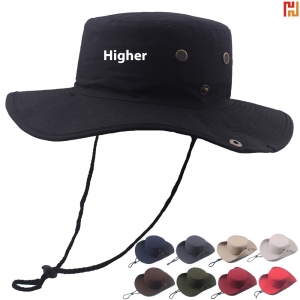 Cotton Bucket Hat with string-HPGG80432