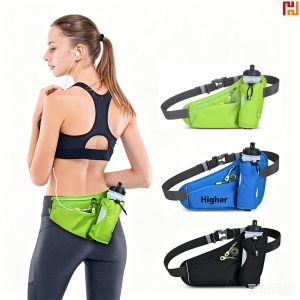 Custom Logo Running Fanny Pack with Water Bottle Holder-HPGG80489