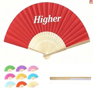 Custom Bamboo Folding Hand Fan-HPGG8023