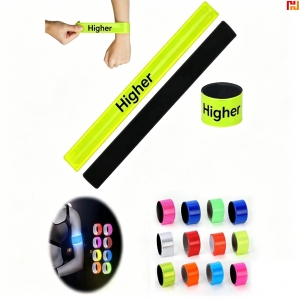 Custom Logo Reflective Slap Bracelet-HPGG80109