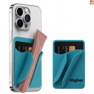 Custom Logo Silicone Phone Card Holder-JD01