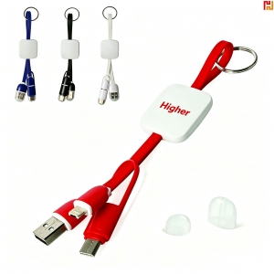 3-In-1 Portable Keychain Charger Cable-HPGG80149