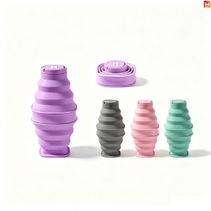Eco-Friendly Foldable Silicone Water Bottle-HAJD25