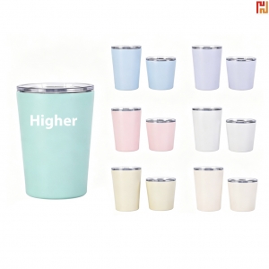 12oz Stainless Steel Tumbler With Clear Lid-Hi-Asa1011