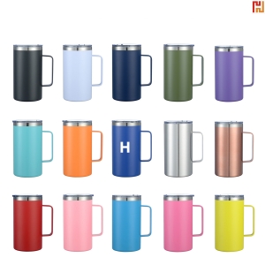 24oz Insulated Stainless Steel Mug With Handle-Hi-Asa1012