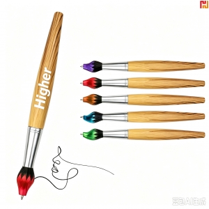 Paintbrush Shaped Ballpoint Pen-Hi-Zoey1001