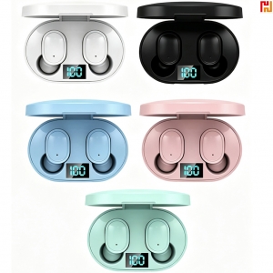 Custom Wireless Earbuds with Digital LED Display-Hi-Jennie1001