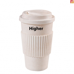 Wheat Straw PP Travel Coffee Mug with Sleeve-Hi-Ada1015