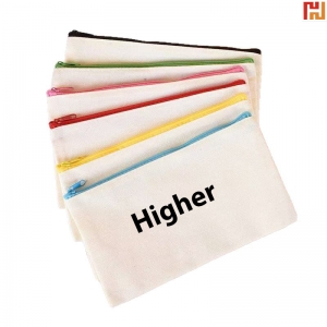 Cotton Canvas Zipper Bag for Stationery-Hi-Ada1031